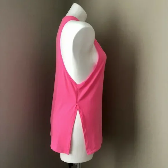 Athleta Sleeveless Top Small Oversized Lightweight Pink Tank - Picture 5 of 10
